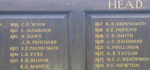 The school's Head Boy board